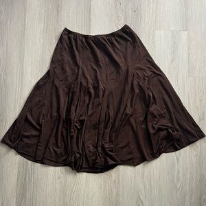 RAFAEL Chocolate A-Line Skirt